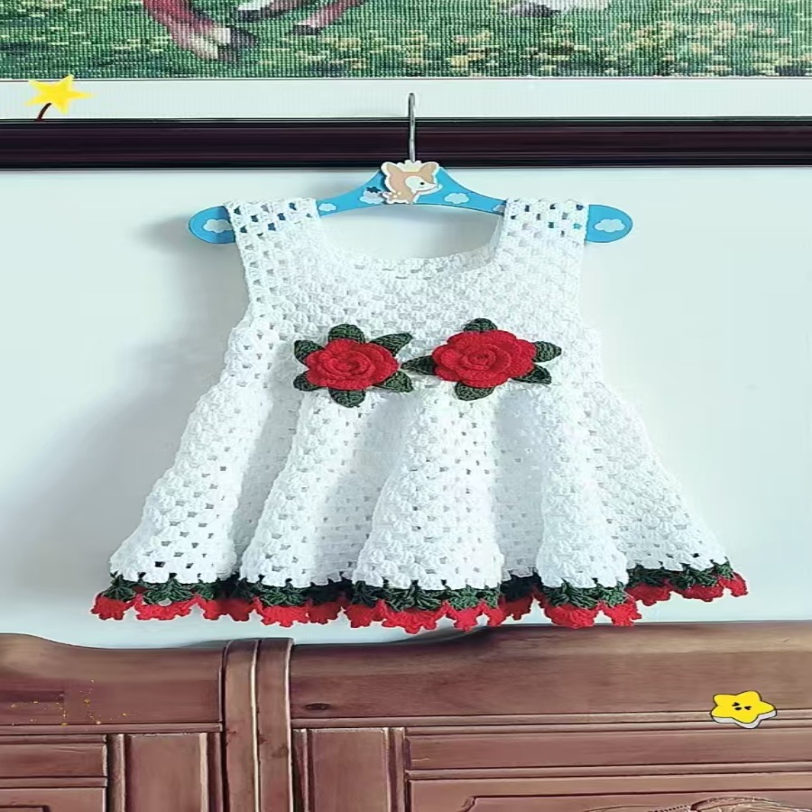 祝福家新款玫瑰花公主裙视频教程