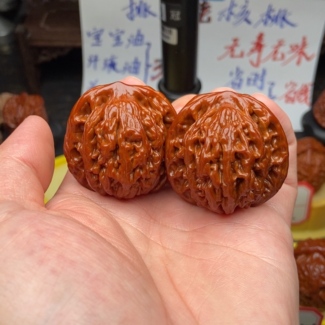 吊坠文玩核桃40虎头