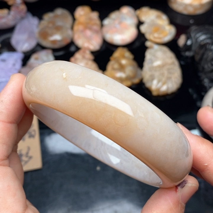 硅化珊瑚（珊瑚玉）手镯未镶嵌62