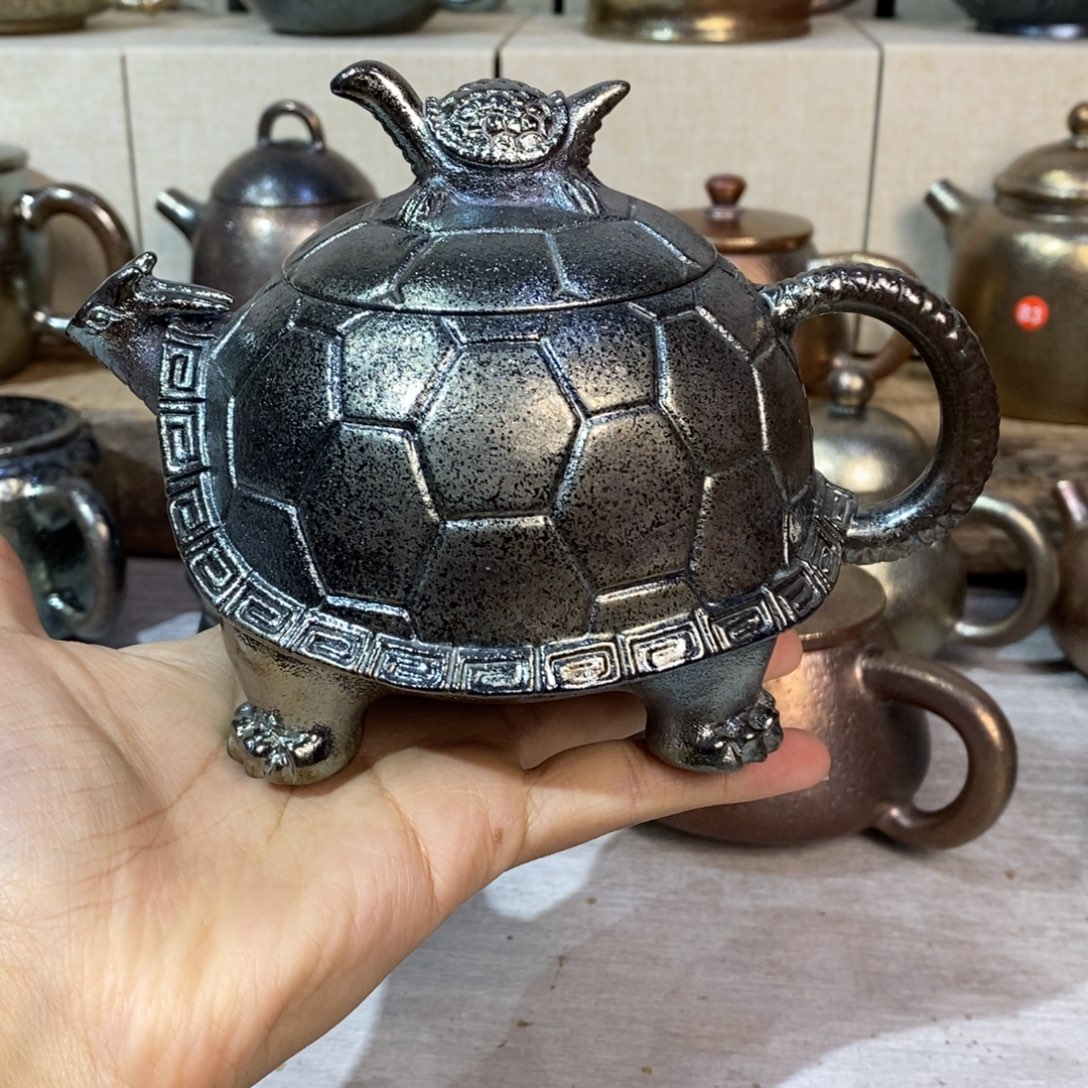 道***然云南建水紫陶柴烧壶