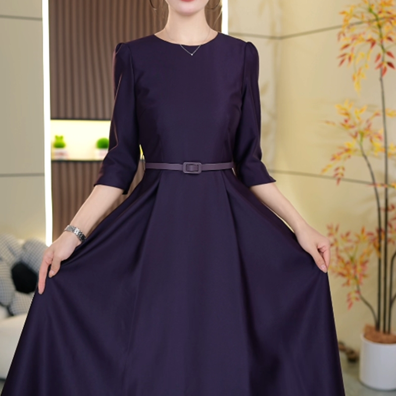 【上新定制255162】 S-XL 秋季新款女装简约气质法式高级感连衣裙