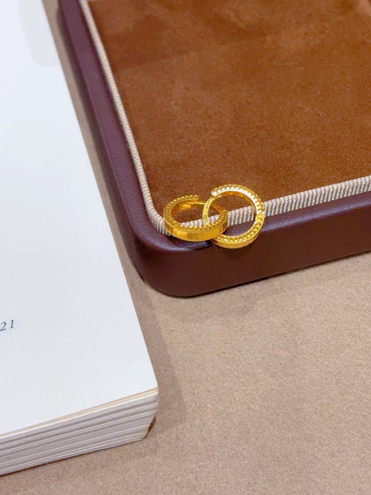 足金CNC耳扣轻奢时尚百搭