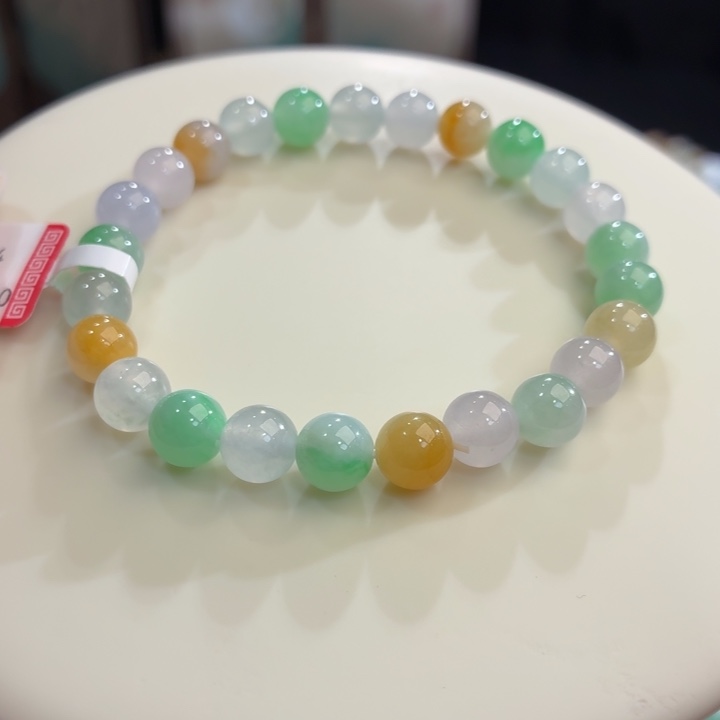 翡翠未镶嵌手链冰胶糖果卡7.4