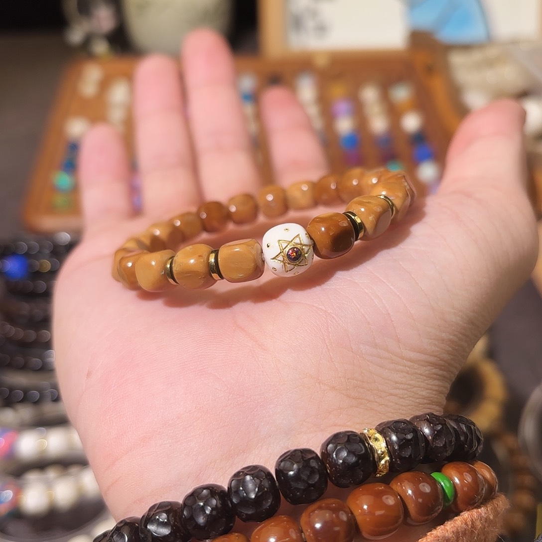 白玉菩提手串蜡***库克