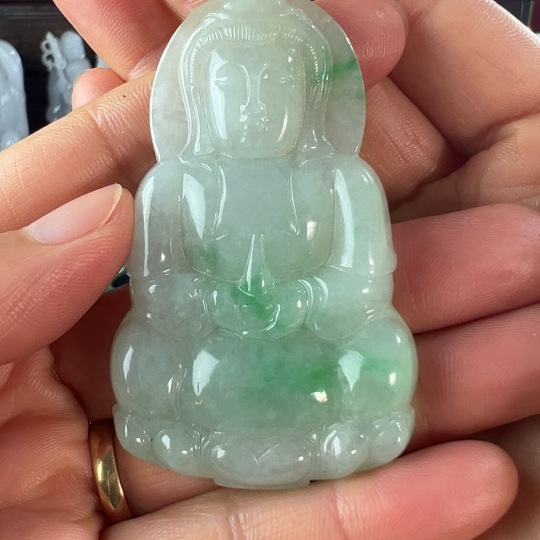 翡翠未镶嵌手镯天然翡翠挂件
