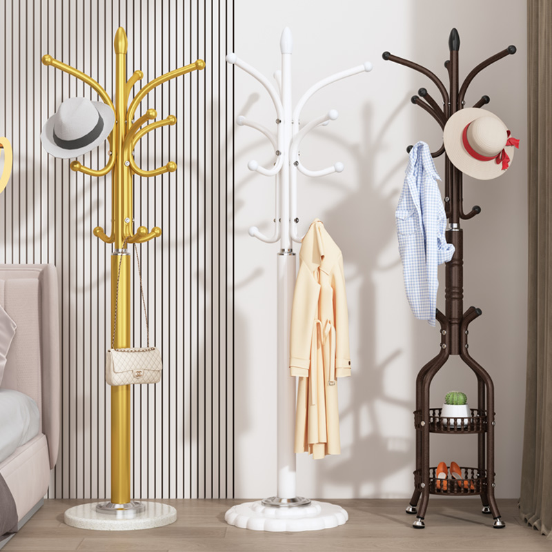 衣帽架落地卧室挂衣架简约现代立式网红衣服架子家用客厅挂包架子