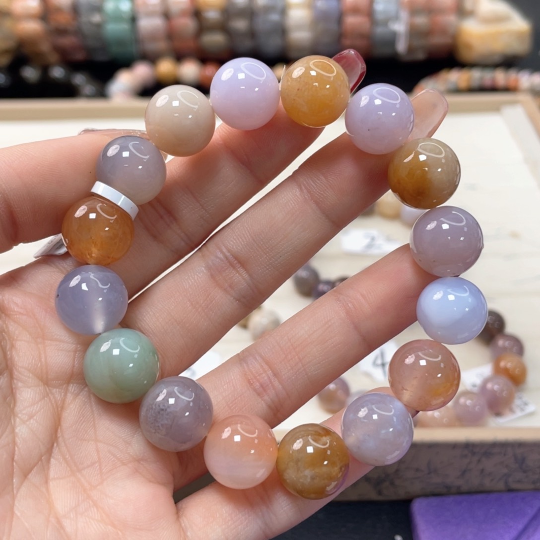 硅化珊瑚（珊瑚玉）手链未镶嵌晨*177