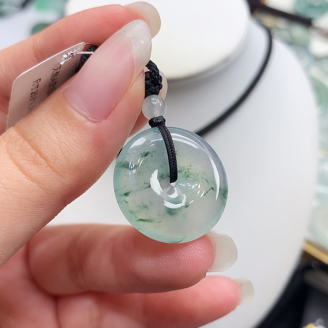 翡翠未镶嵌胸饰翡翠18，20.8/4.3