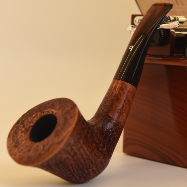 意大利帕斯库奇手工石楠木水波纹烟斗