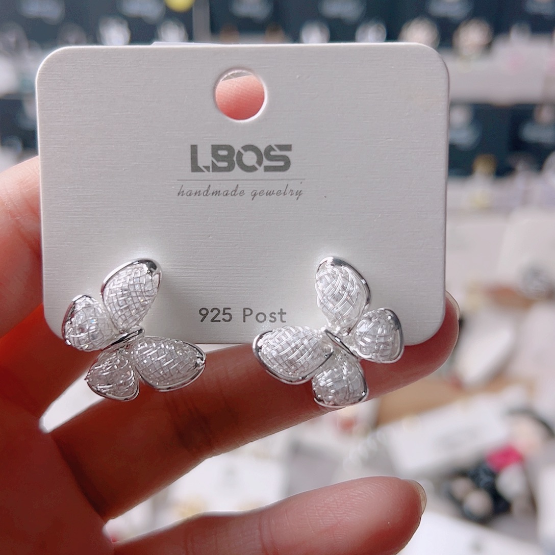 琉璃纯铜合金耳环的