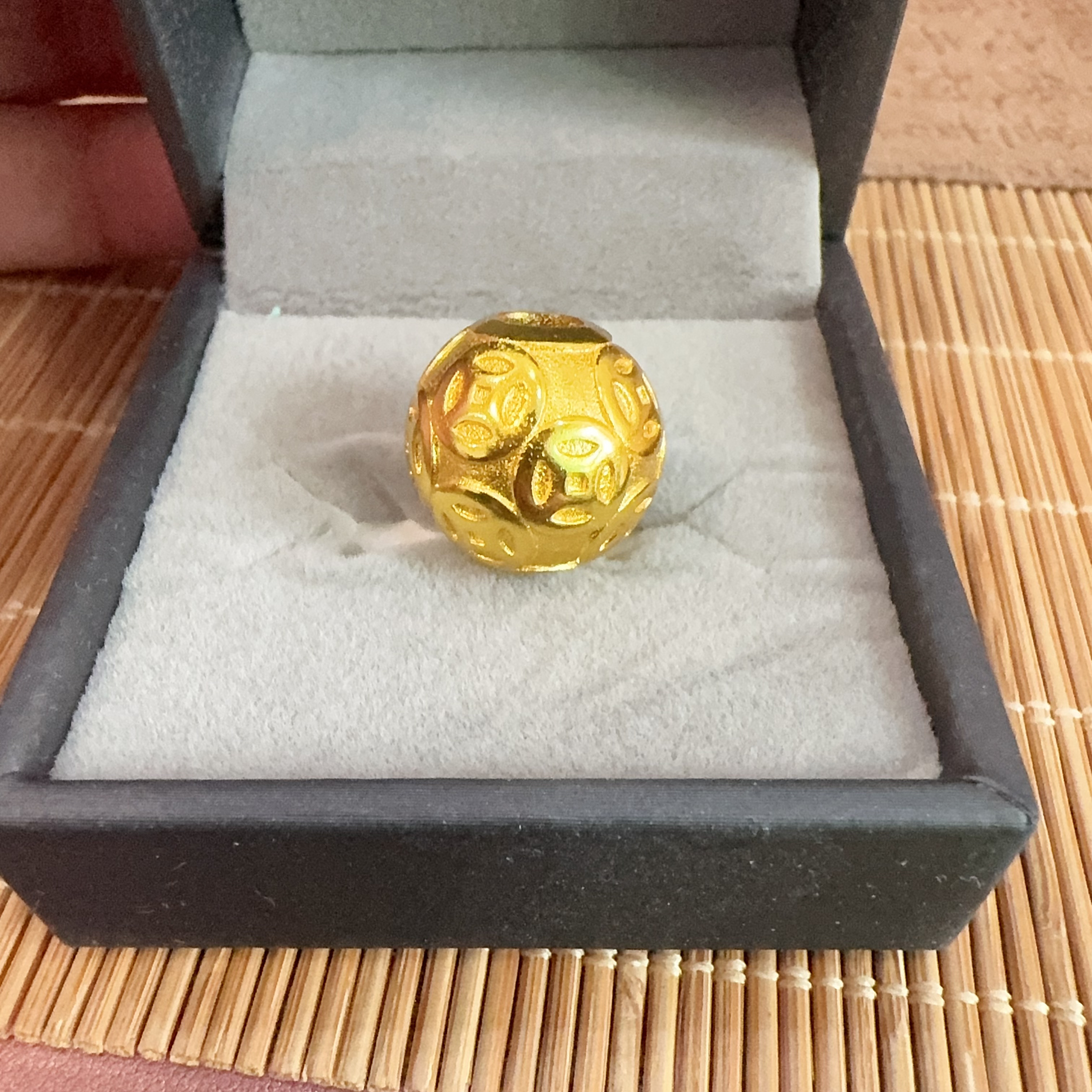 合金戒指 独家款 火烧材质不掉色15mm（克重5克）隔珠