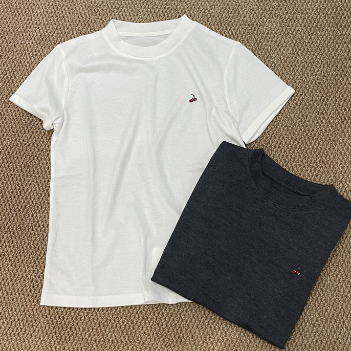 刺绣樱桃短袖256389