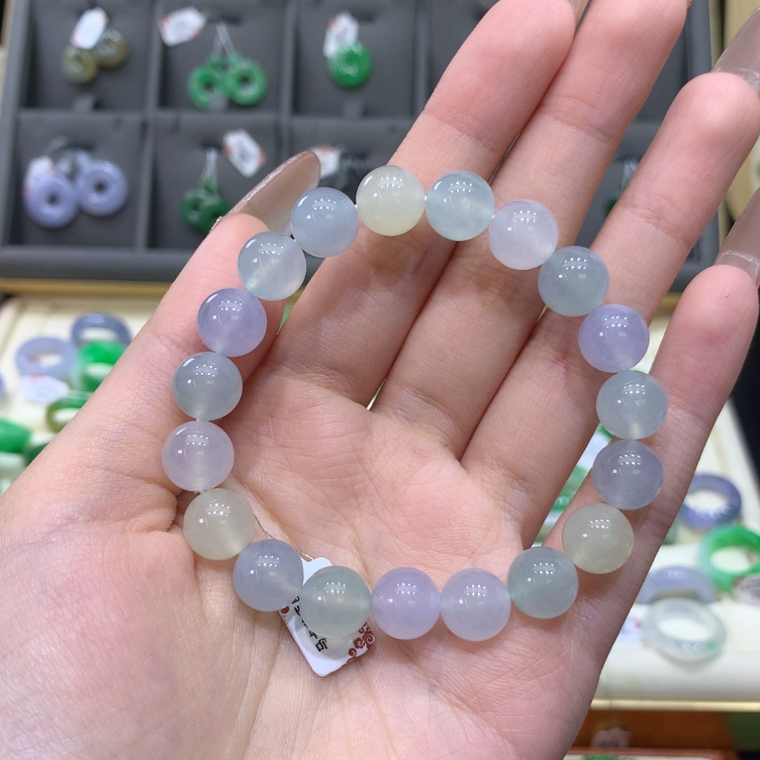 翡翠戒指未镶嵌马卡龙