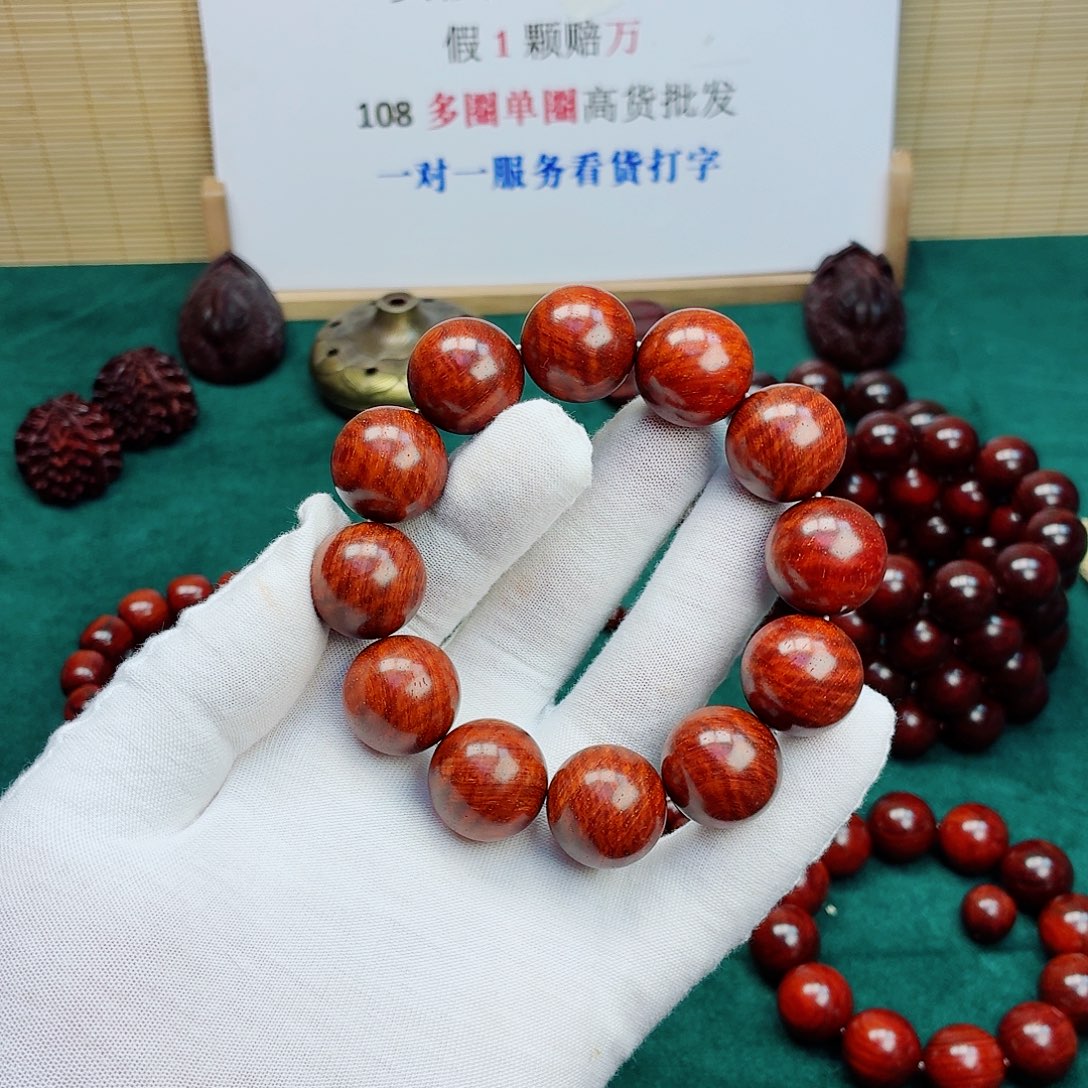 多***走檀香紫檀（小叶紫檀）手串/手链20水波