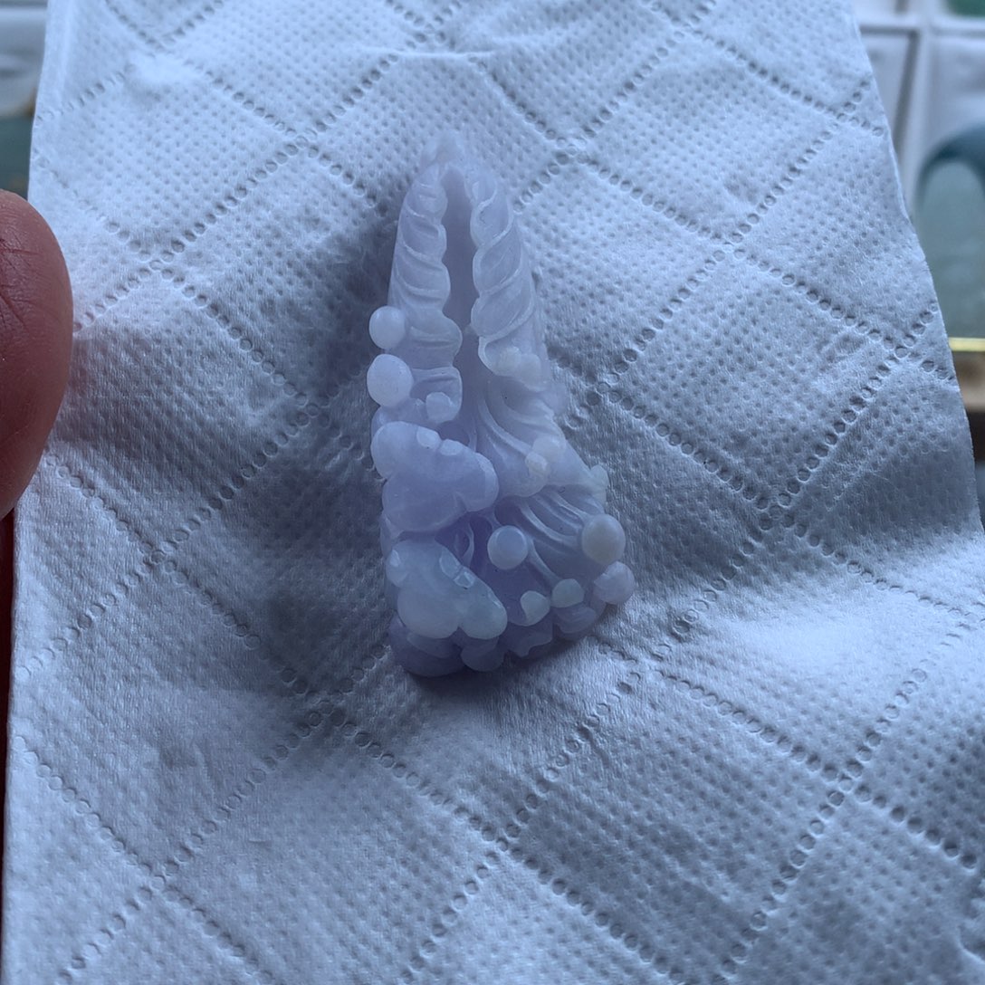 定制翡翠未镶嵌白菜 毛货 无鉴赏期