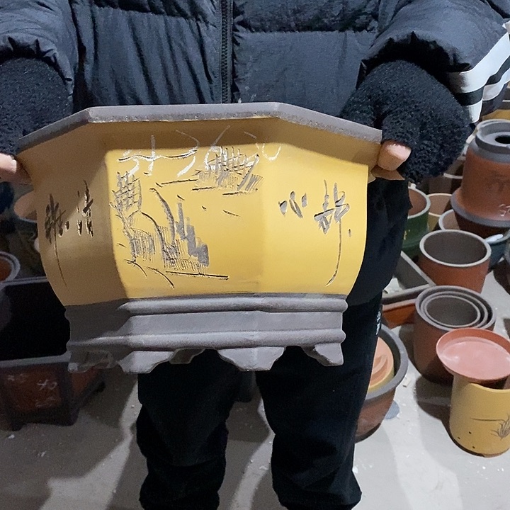 紫砂花盆紫砂花盆