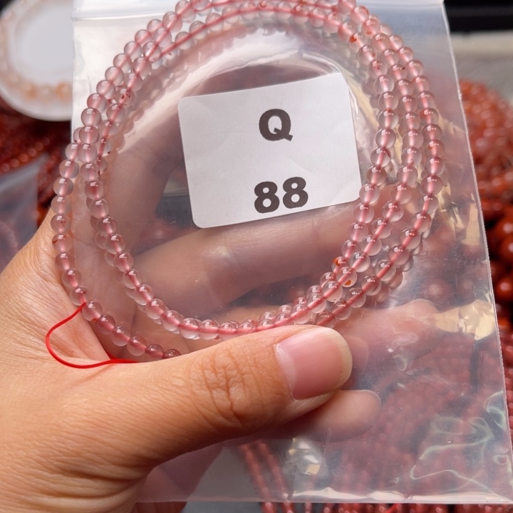 南红玛瑙未镶嵌多样性发货默认微瑕称重4mm