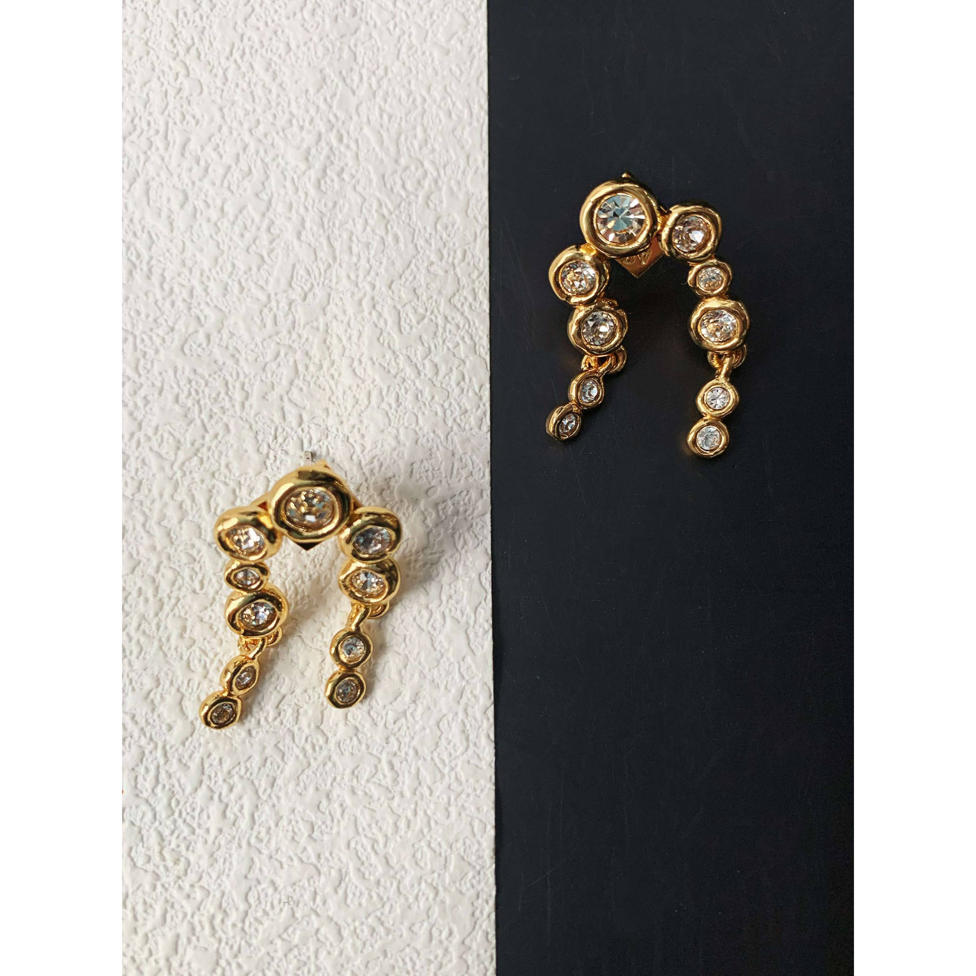 合金项链 复古小众设计高级感熔岩气泡时尚百搭耳饰耳环