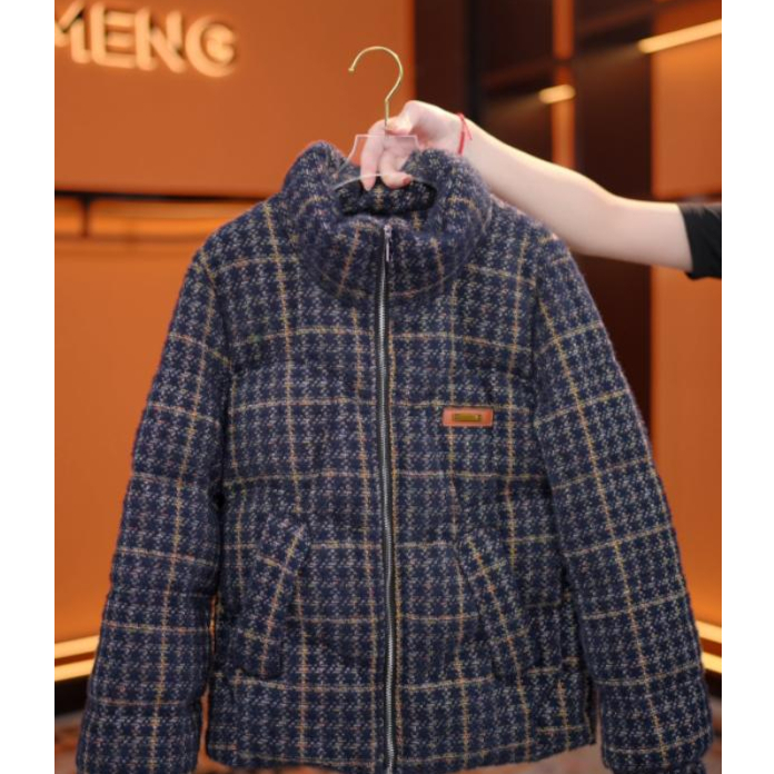 气质显瘦显白高端深海蓝棉服女款韩版冬季新款时尚潮流时髦感保暖