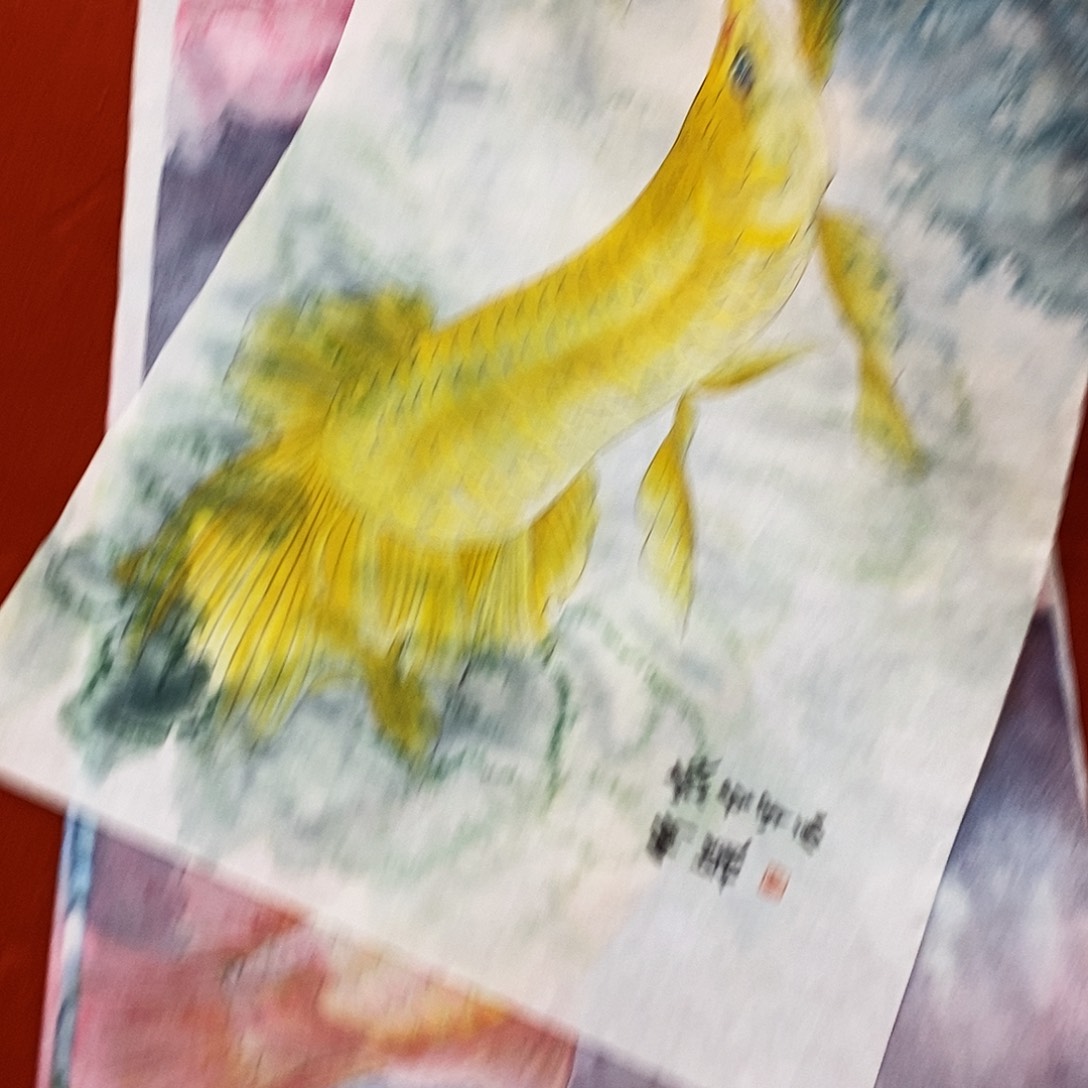 国画風**边红花我不吃香菜啊