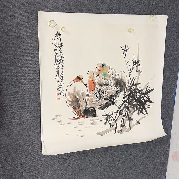 国画国画人物作品