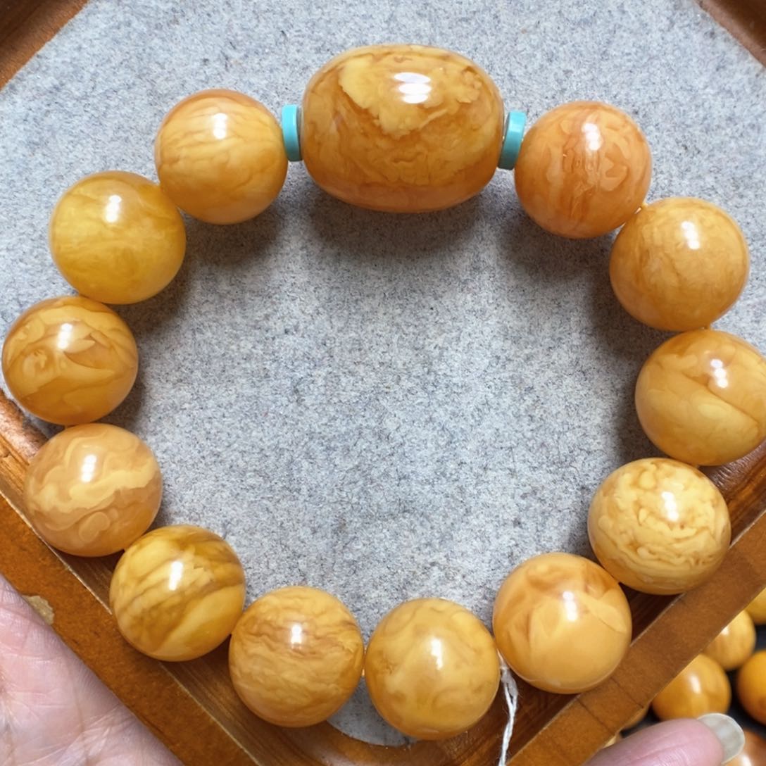 蜜蜡手串未镶嵌蜜蜡