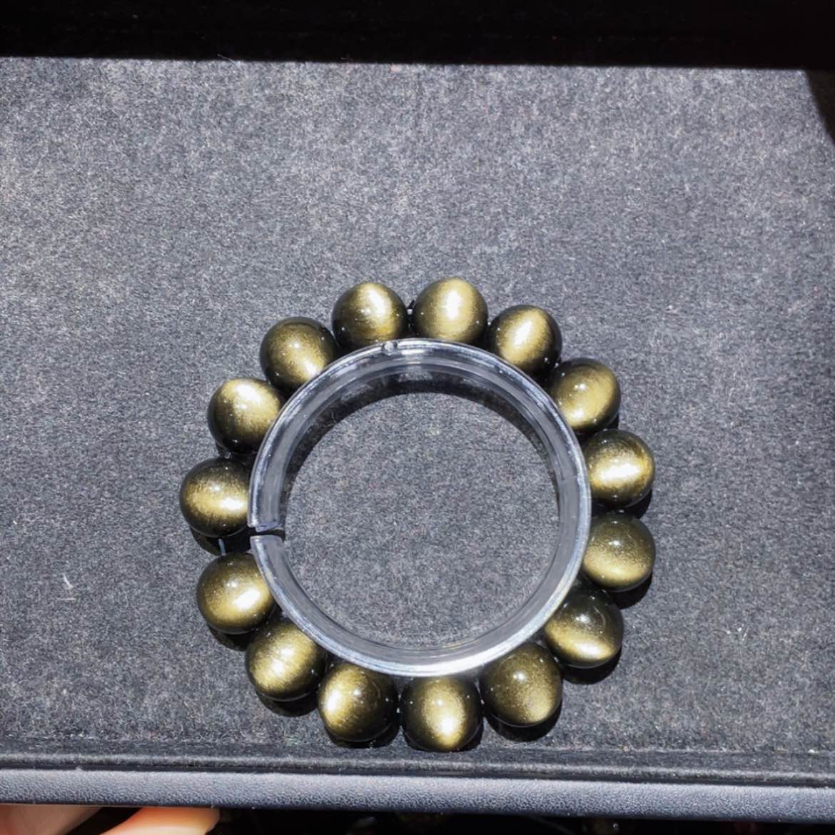 【闪购商品】黑曜岩手链未镶嵌阿*