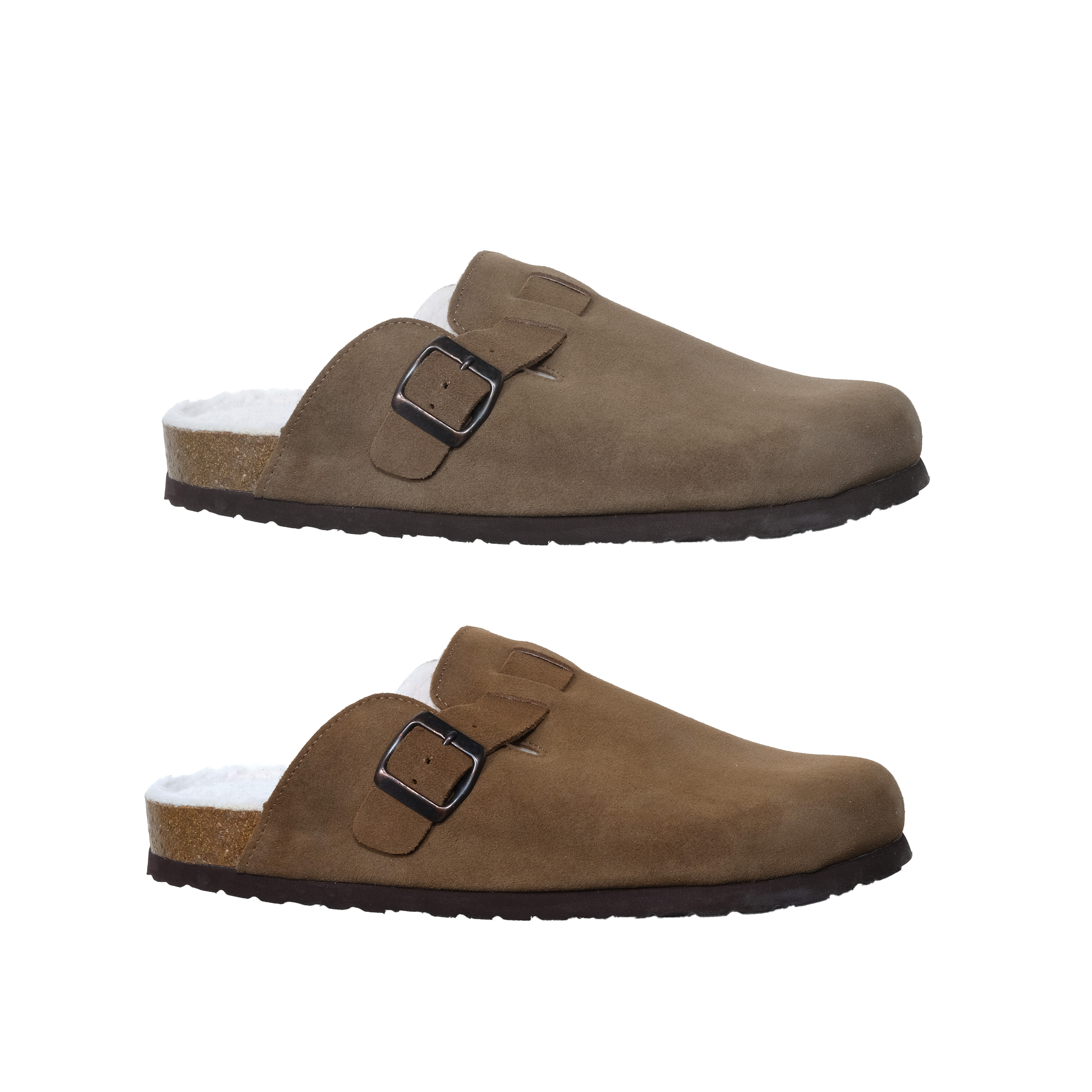 休闲百搭复古真皮包头软底时尚外穿情侣鞋秋冬冬季加绒防滑