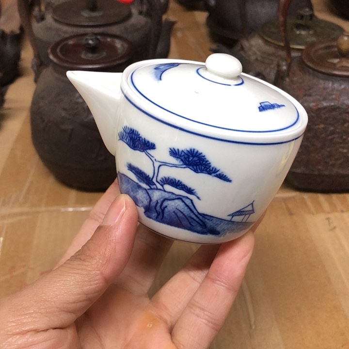 青花宝瓶平安竹泉造