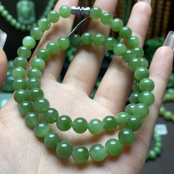 和田玉（碧玉）项链未镶嵌