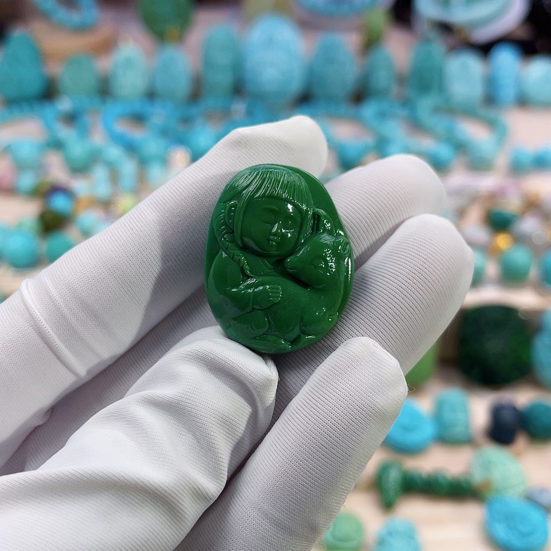 绿松石珠宝奇石未镶嵌