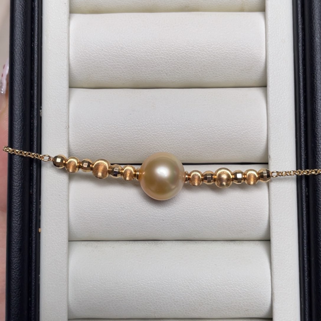 海水珍珠手链银S925镶嵌