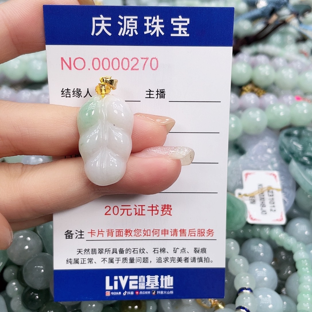 翡翠未镶嵌颈饰000 