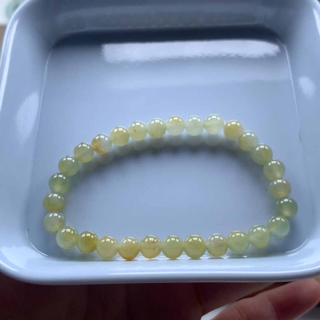 未镶嵌手串翡翠翡翠圆珠6.3