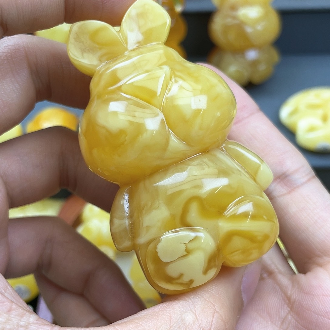 琥珀裸石未镶嵌美*蜜蜡