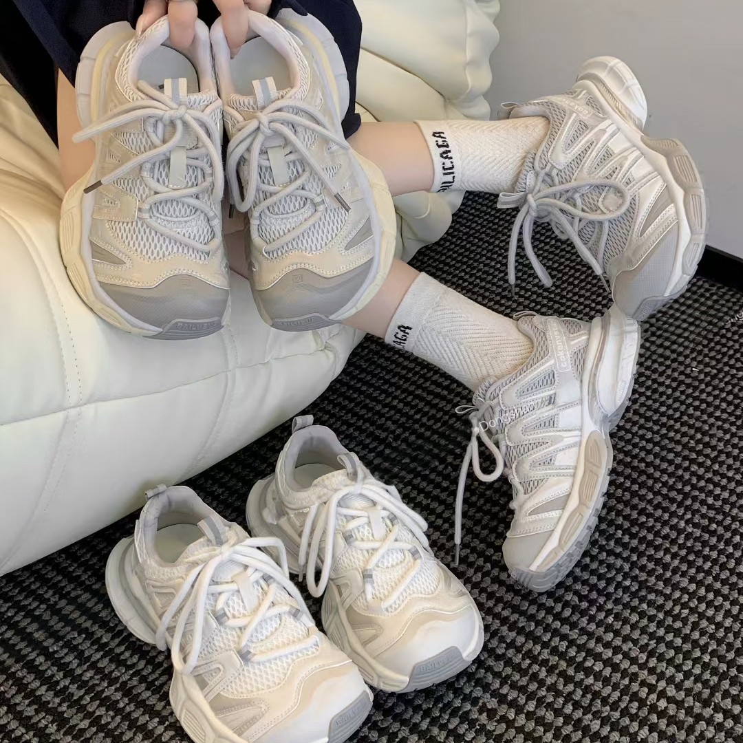 网面老爹鞋女2025年秋季新款卡皮巴拉休闲轻跑运动鞋006