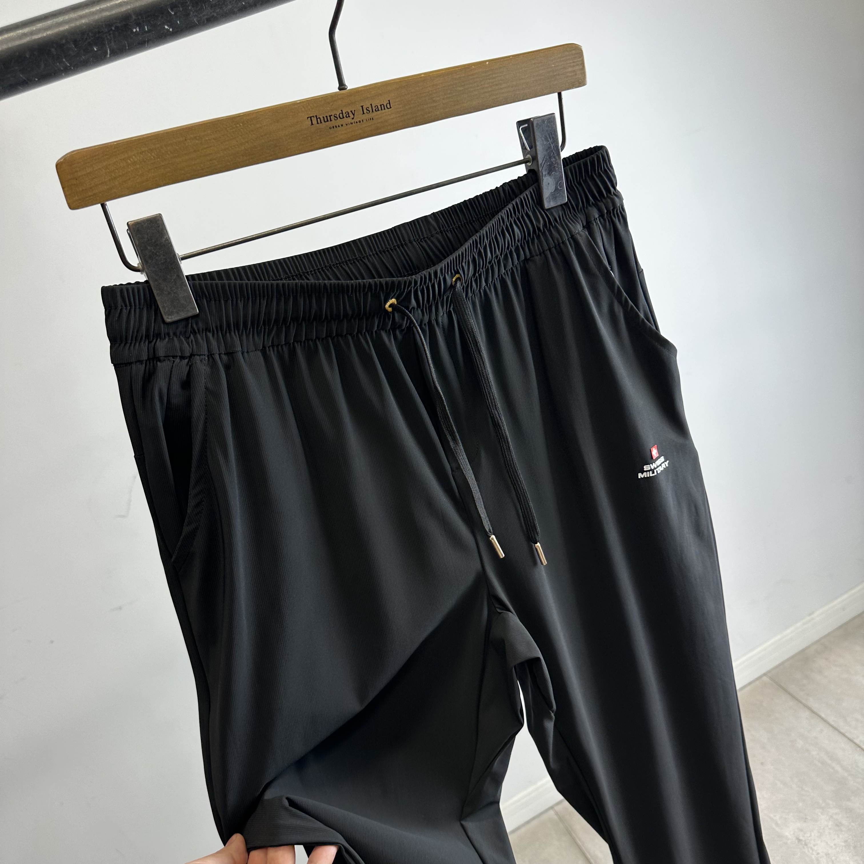 夏季凉感透气薄款四面高弹力速干长裤百搭透气运动休闲裤5918