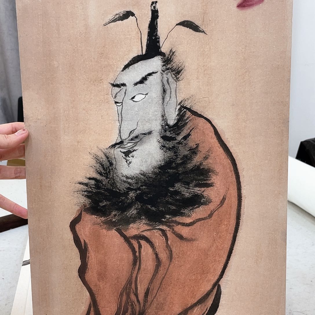 国画把头剪头发的人就不
