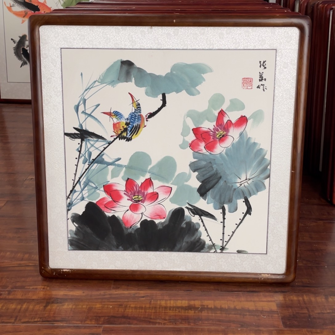 国画带框尺寸63*63厘米