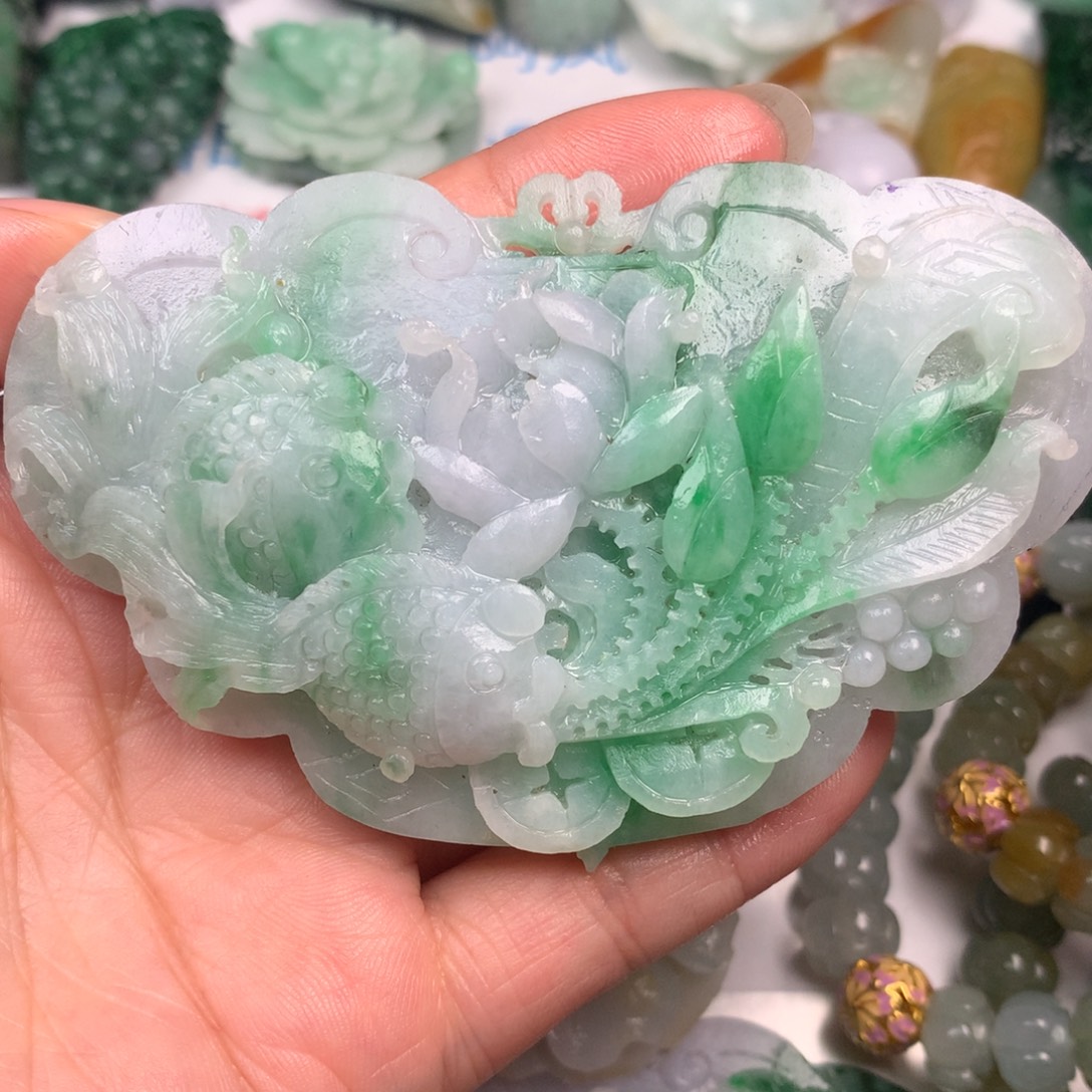 漂***孩定制翡翠未镶嵌翡翠