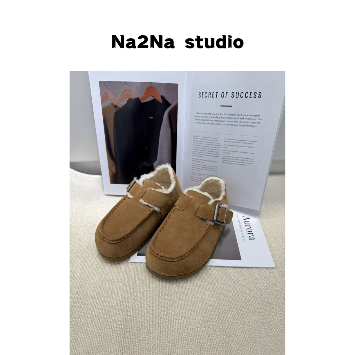 Na2na 毛毛贝果鞋（No退换）