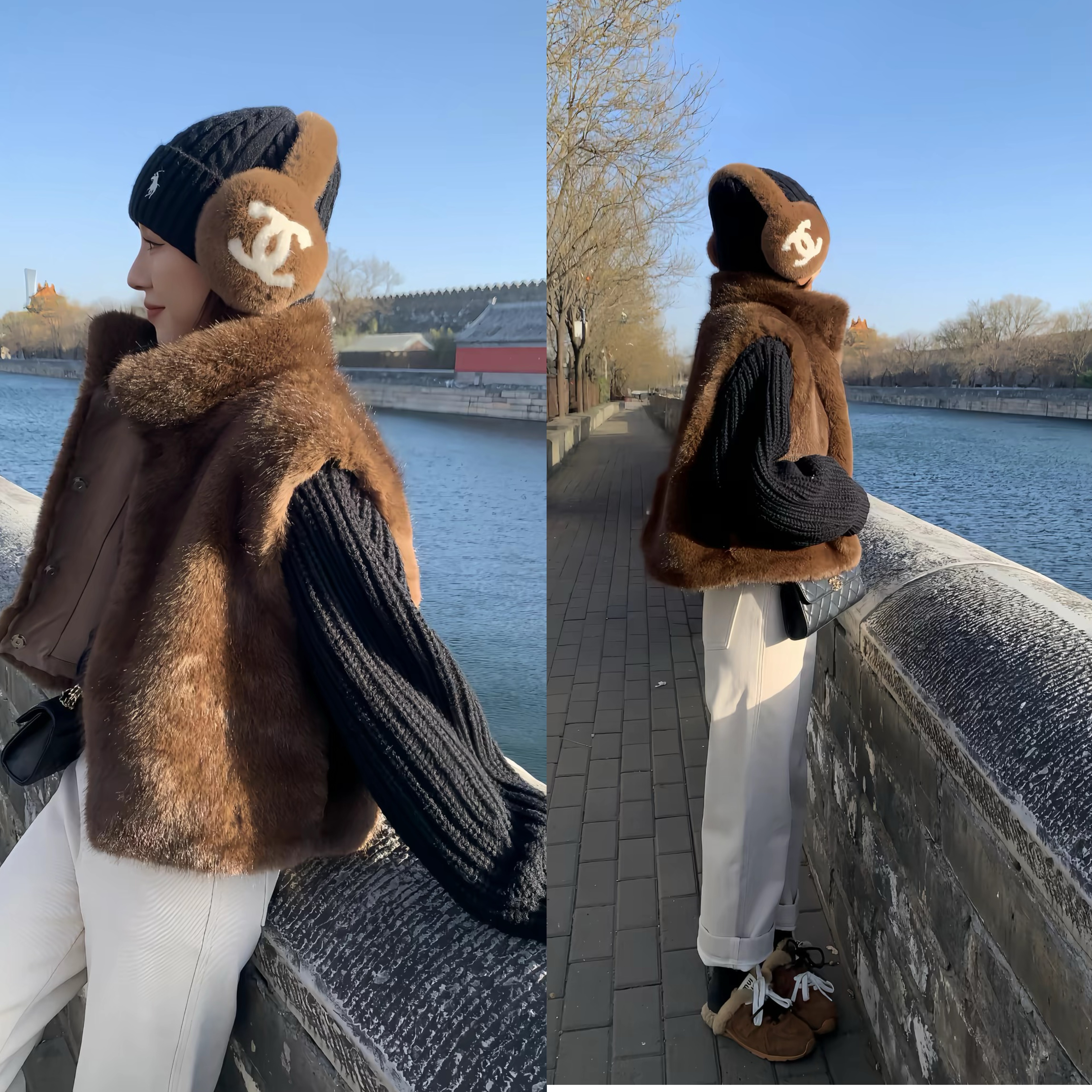 人造皮草 【SJJ年货高定】-新款冬季保暖立领仿皮草马甲120302