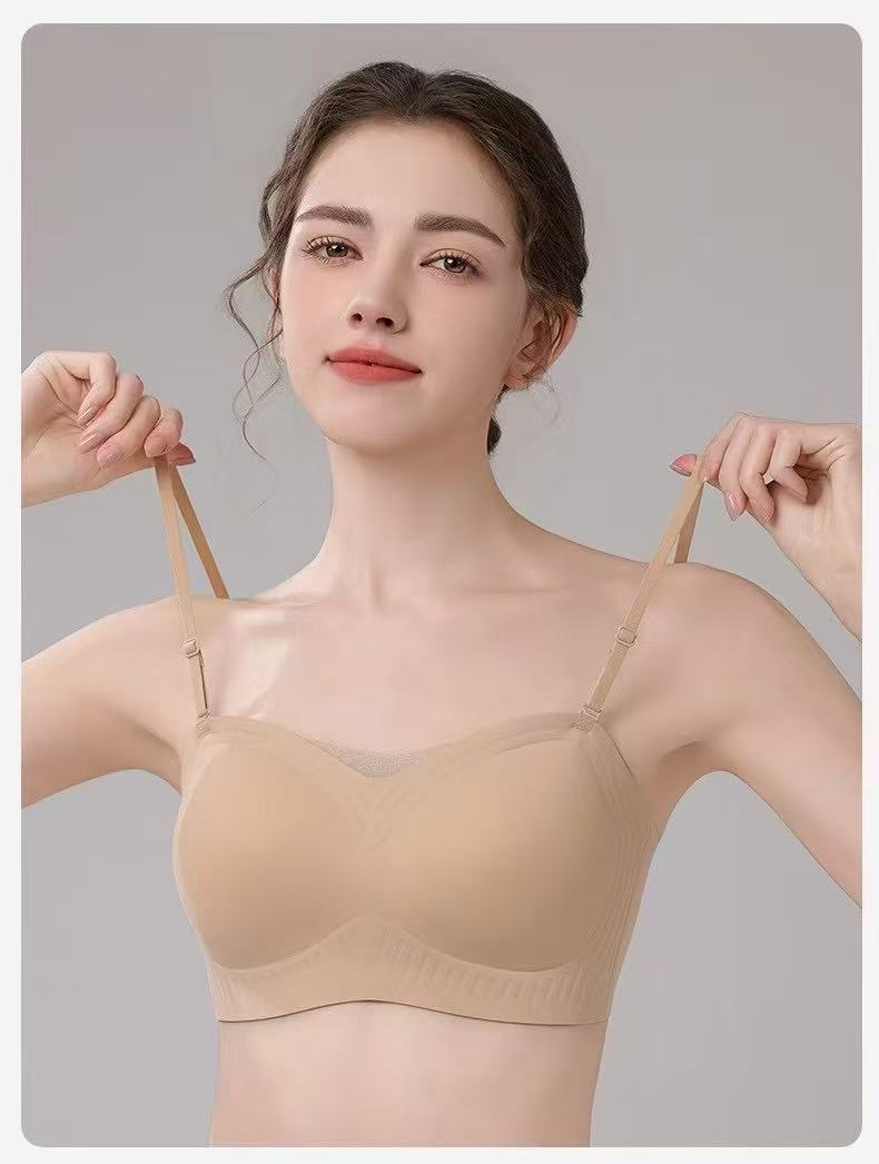 颖佳芙利#超薄夏款聚拢防滑粉底液无肩带美背透气无痕