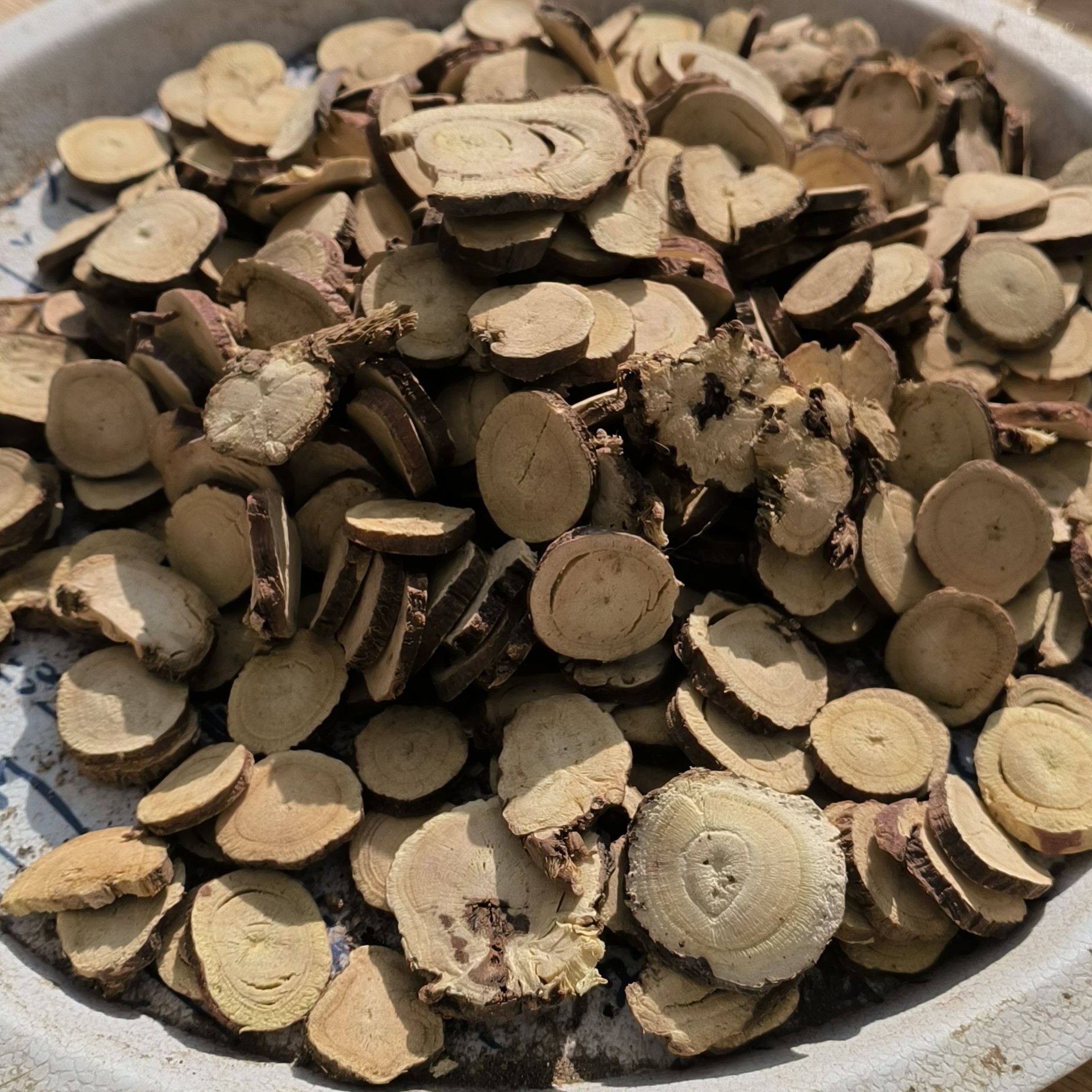 农户自家种植红皮黄心甘草片250-500克