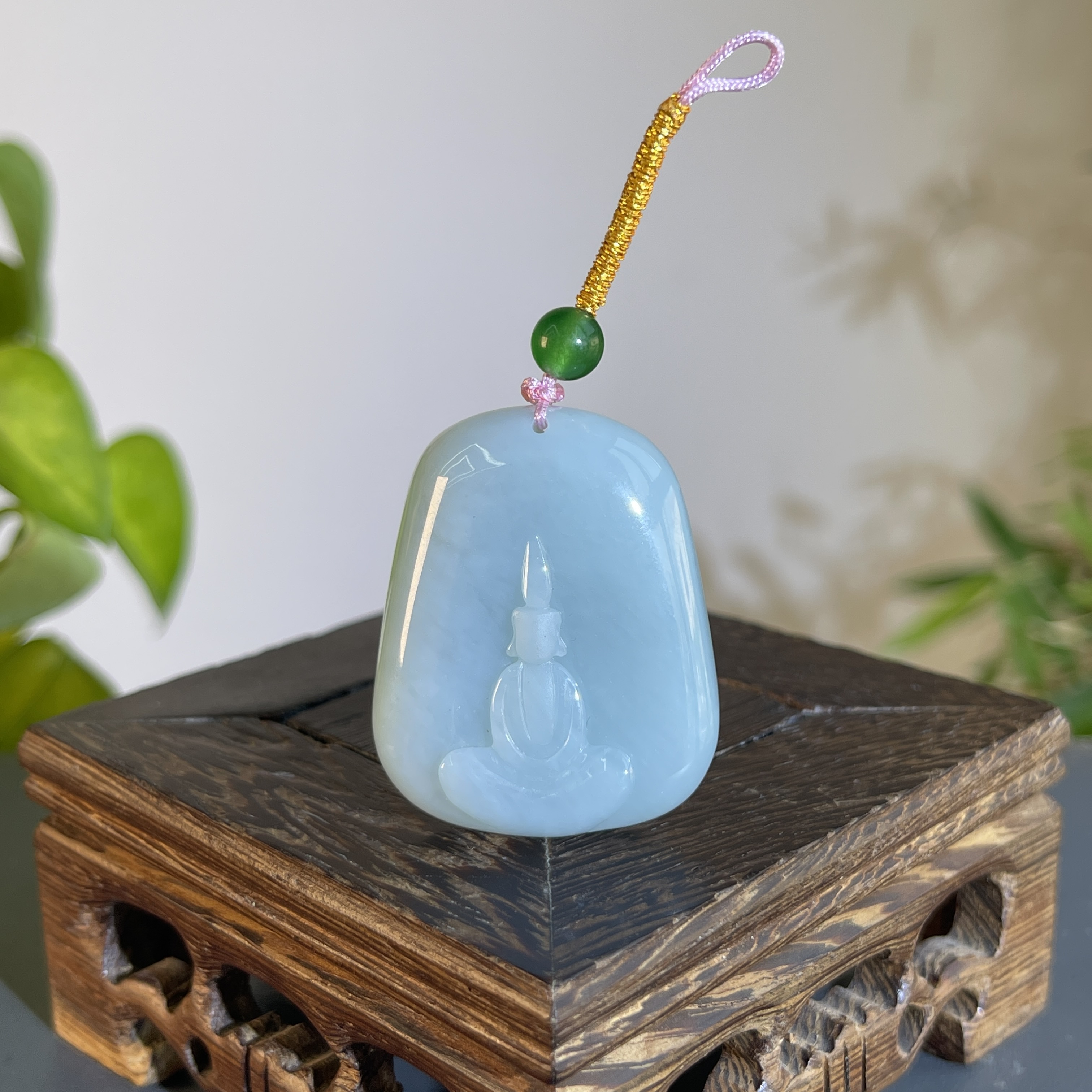 JTA19-89 天然缅甸A货翡翠  无相观音