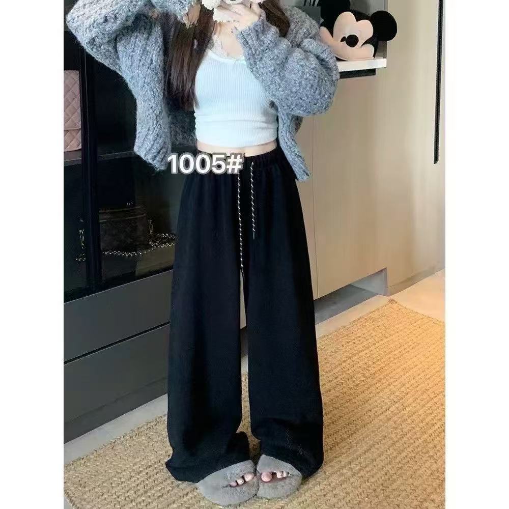 1005 春季新款时尚加绒百搭休闲裤 F80 三楼