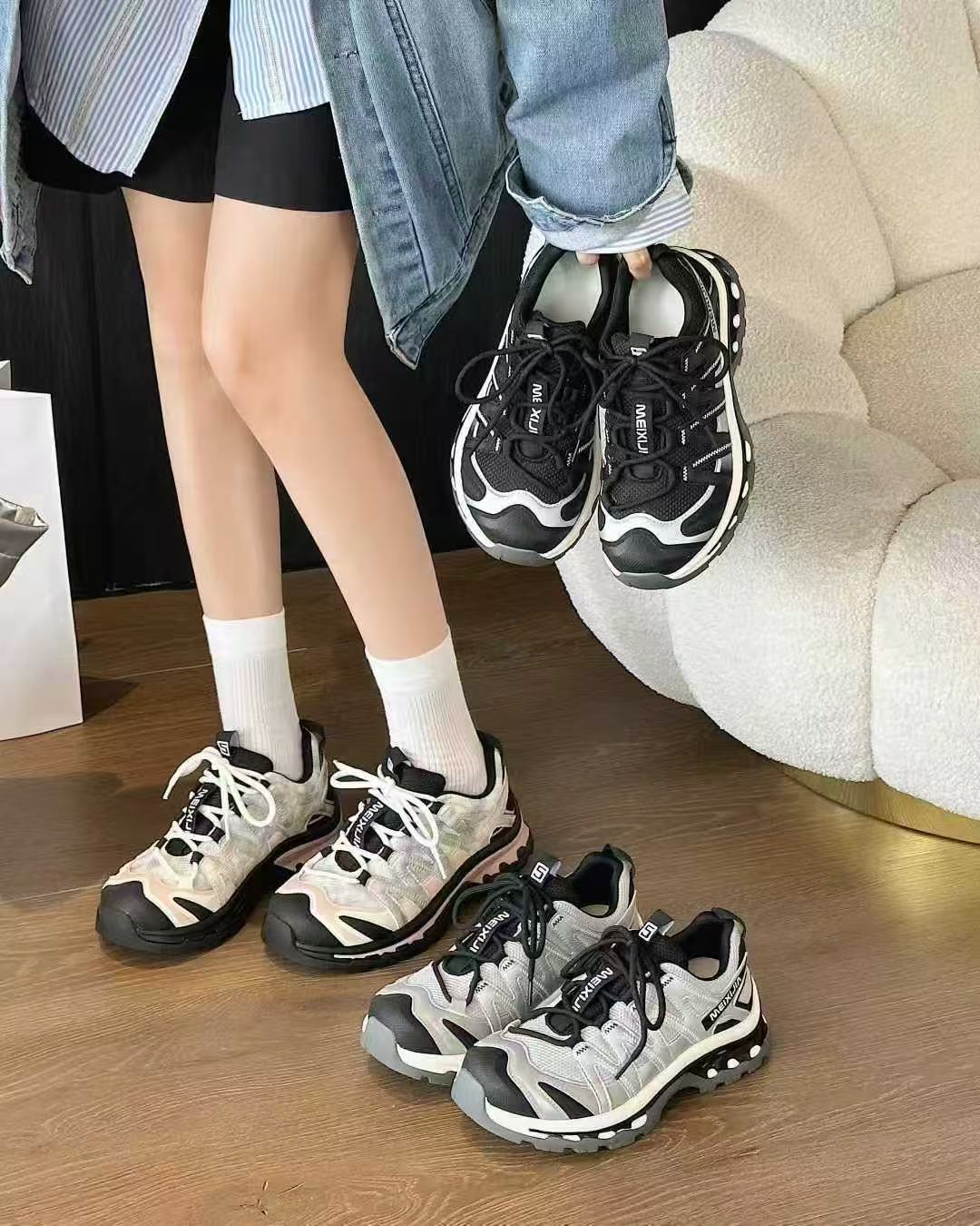  萨家蒙 老好看了 休闲时尚百搭户外女款休闲鞋2551-2