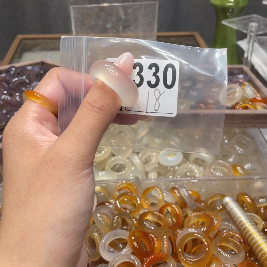玛瑙/玉髓未镶嵌戒指330