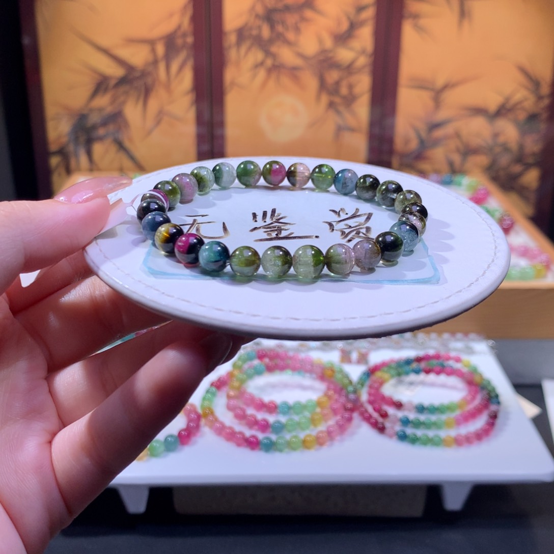 未镶嵌手链碧玺不退换