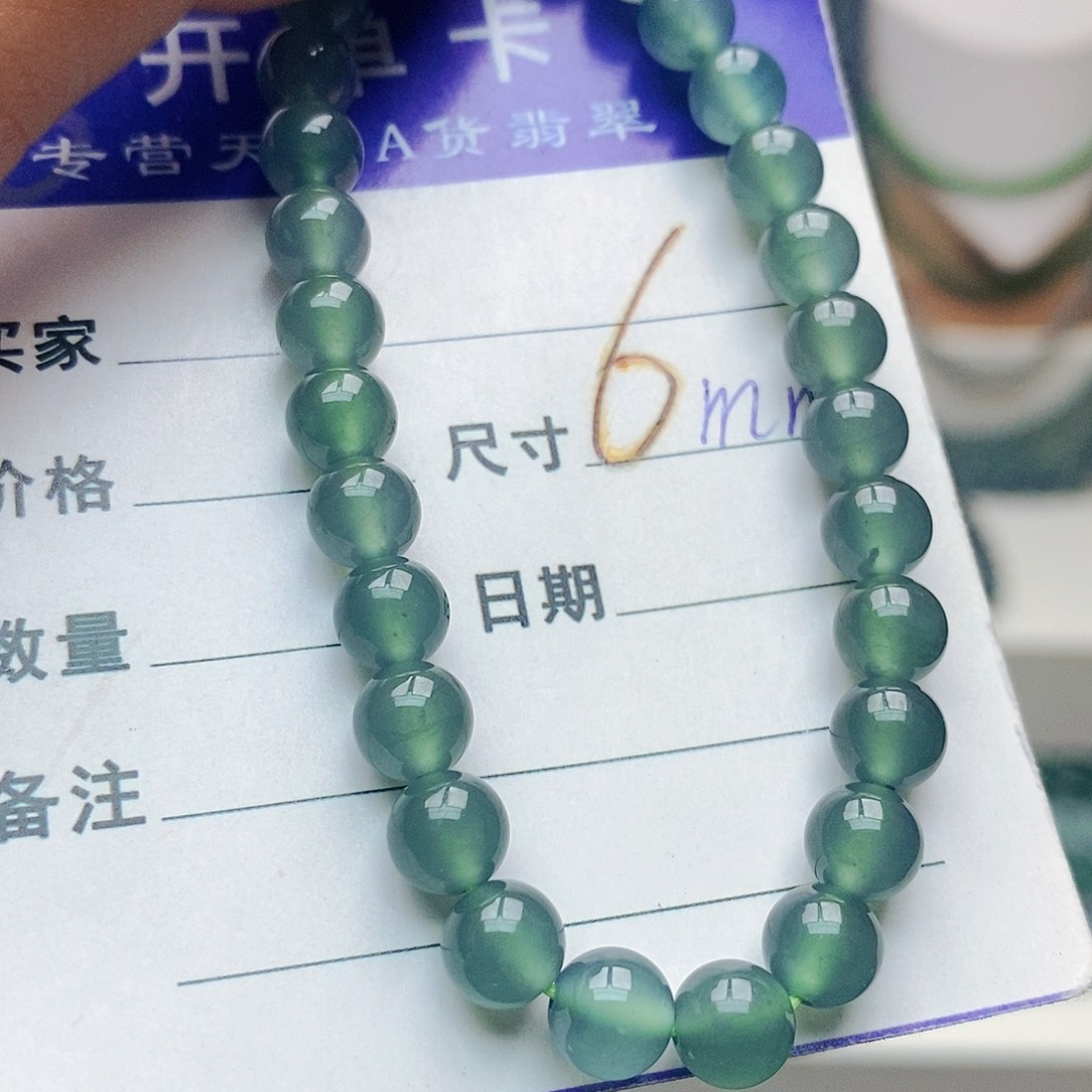 未镶嵌手串翡翠翡翠